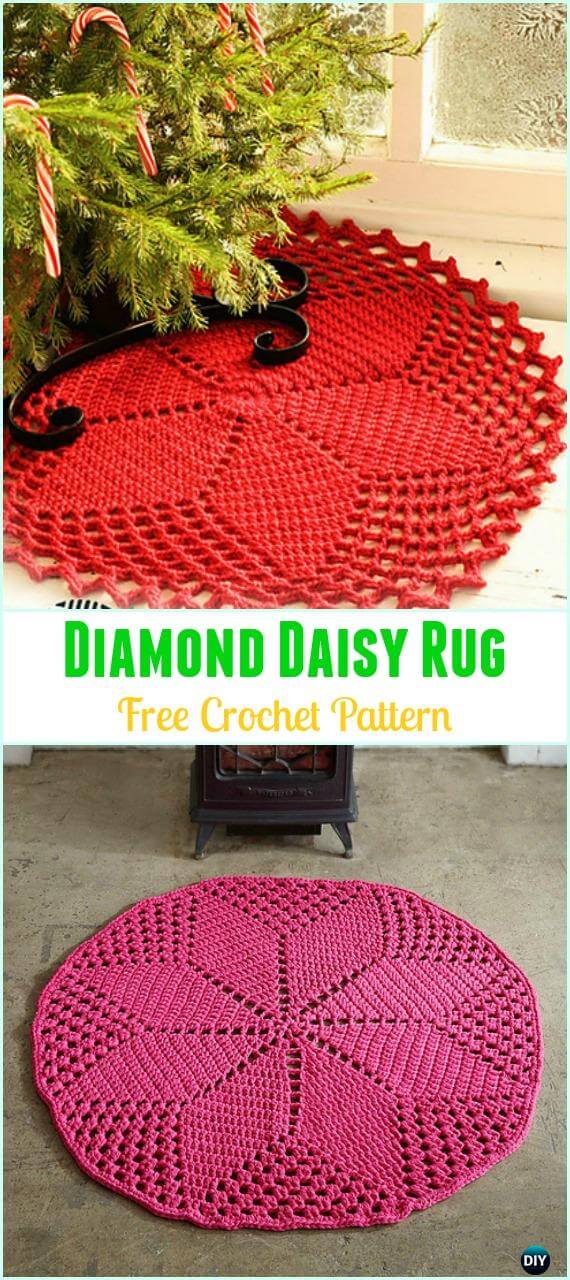 17 DIY Crochet Area Rug Ideas Free Patterns For