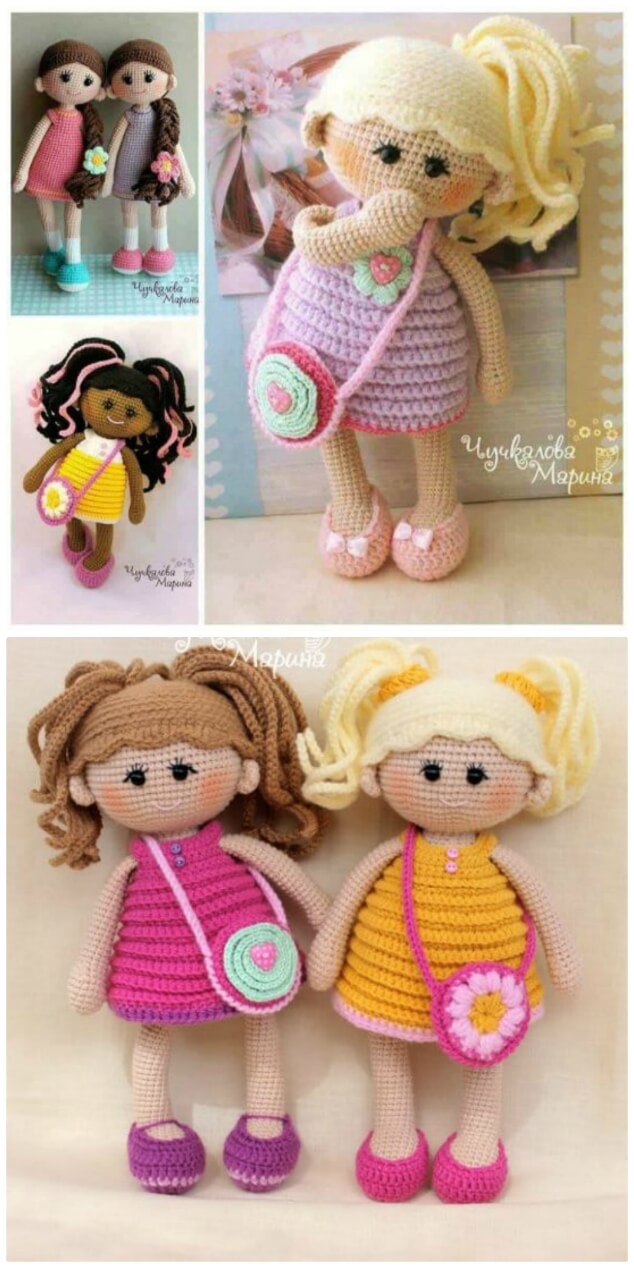 20 Crochet Doll Toys Free Patterns For