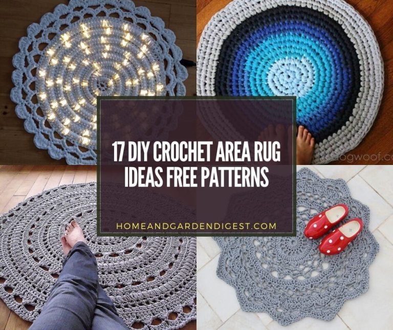 17 DIY Crochet Area Rug Ideas Free Patterns For
