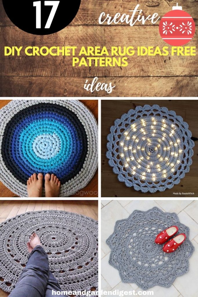 17 DIY Crochet Area Rug Ideas Free Patterns For
