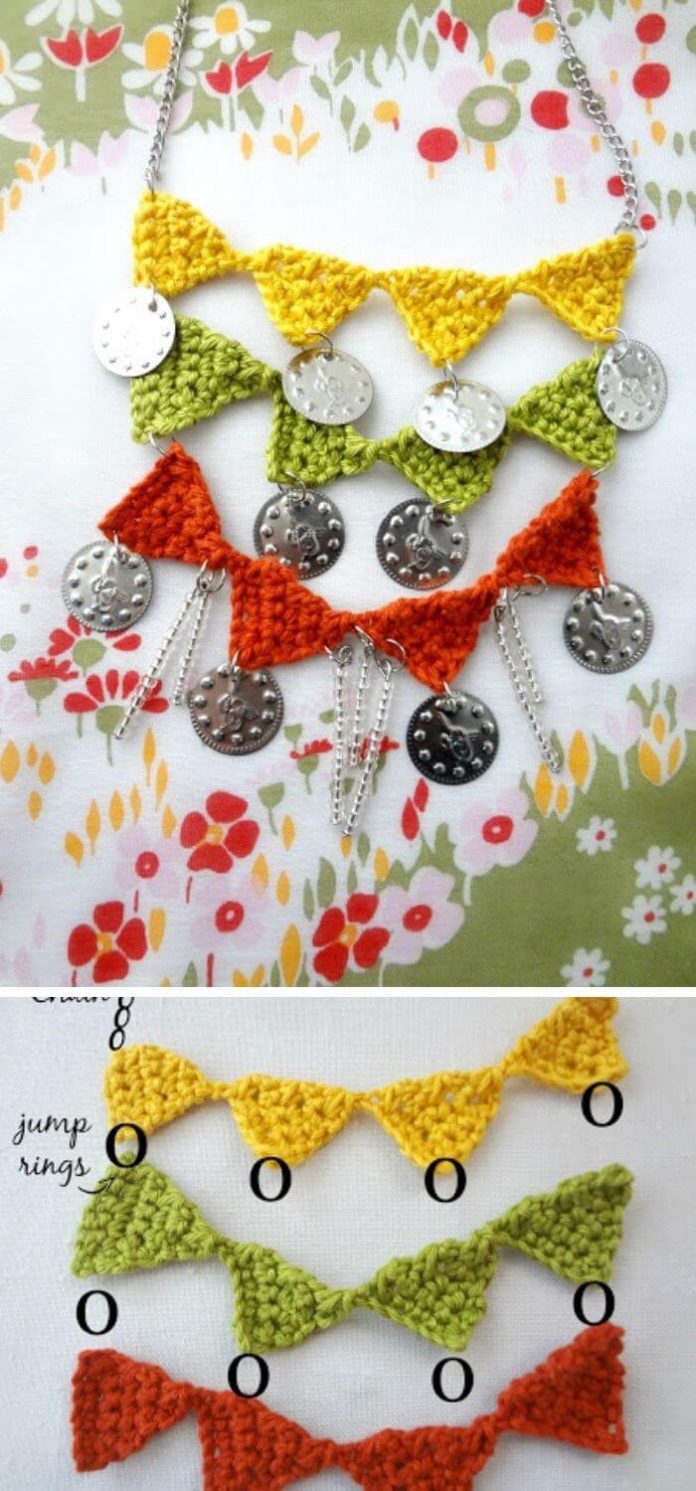 15 Crochet Necklace Free Patterns and Instructions (With Pictures)