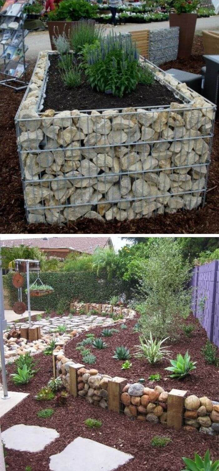 15 Creative Garden Bed Edging Ideas & Projects (With Pictures)