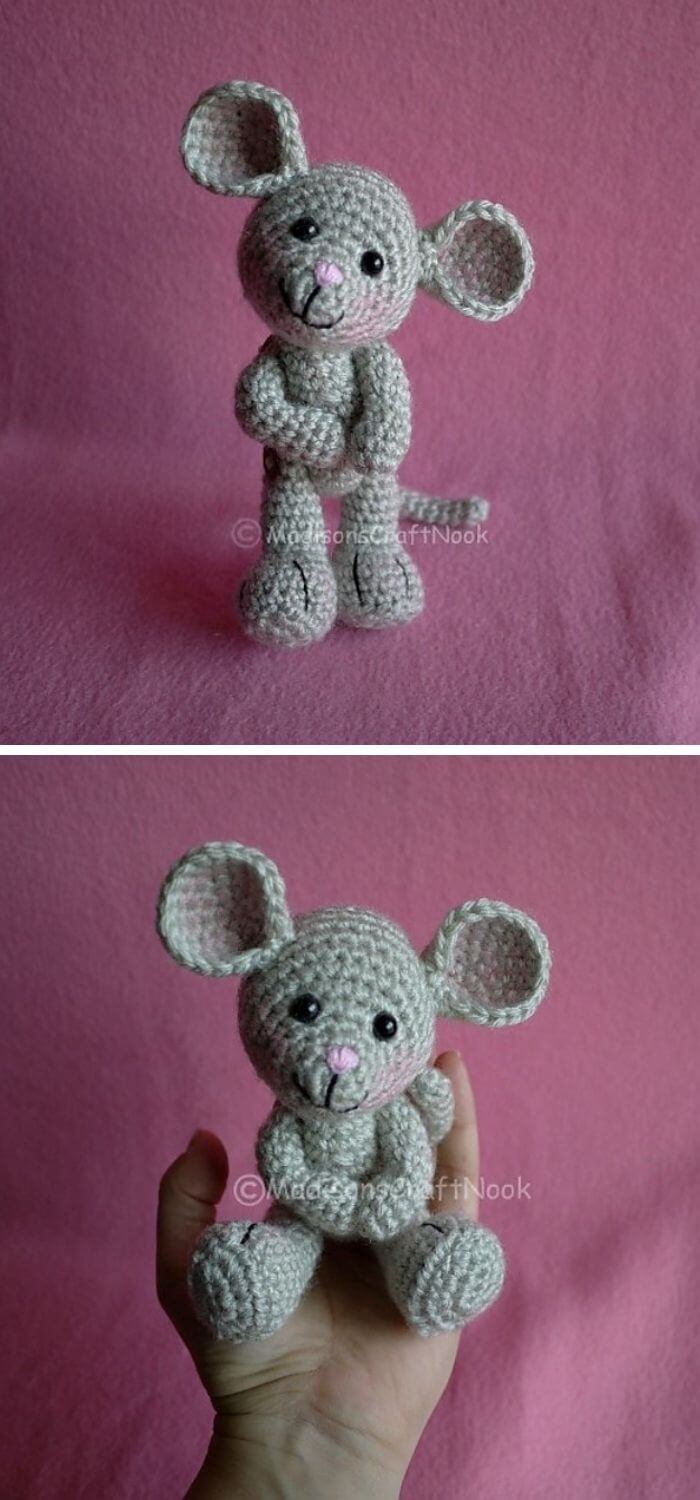15 Best Crochet Amigurumi Mouse Toy Softies Free Patterns & Instructions