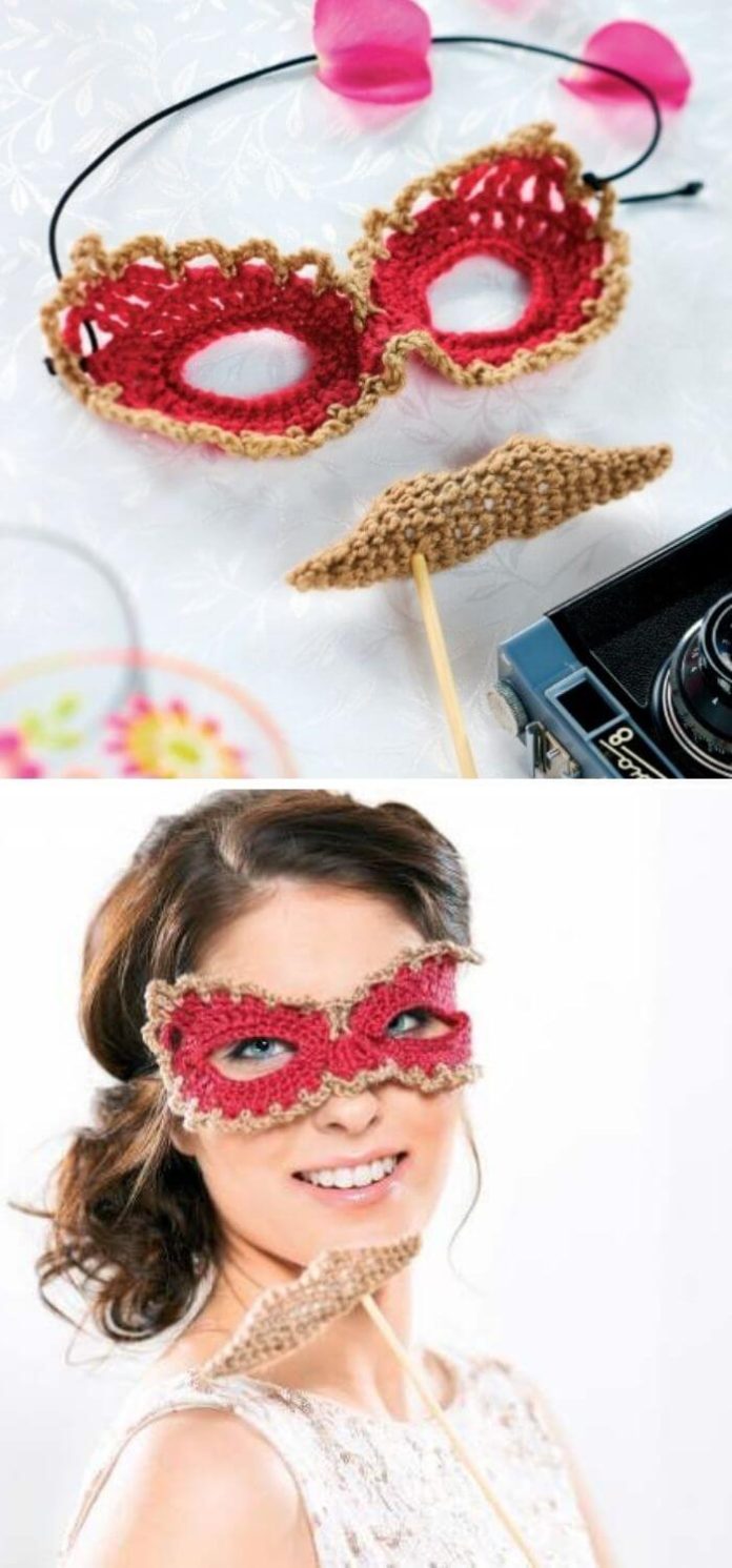 15 Best Masquerade Beauty Crochet Eye Mask Free Patterns & Instructions