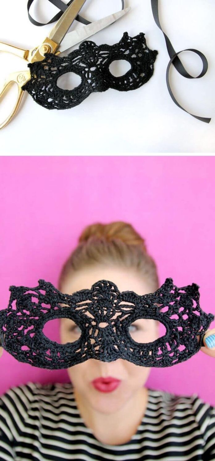 15 Best Masquerade Beauty Crochet Eye Mask Free Patterns & Instructions